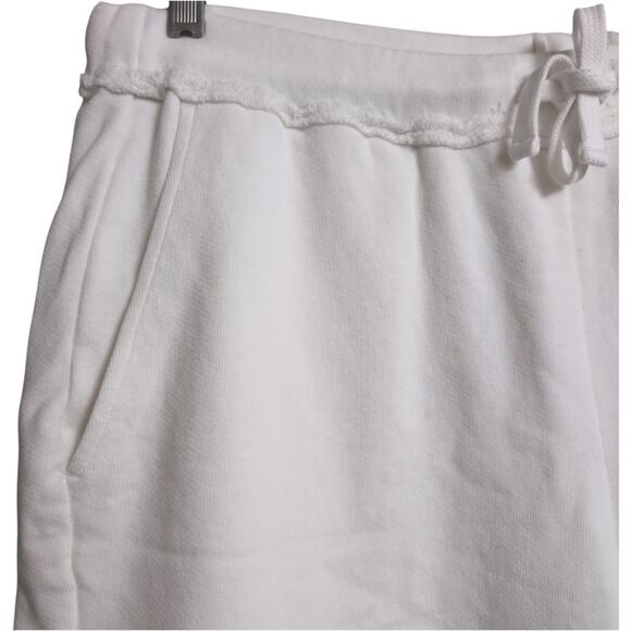 NWT Eileen Fisher White Mid-Thigh Shorts Drawstring Casual Small - Picture 2 of 9